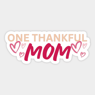 One Thankful Mom - Words Sticker